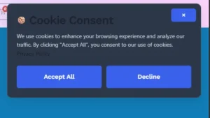 Instant Knowledge Base - cookies consent Banner